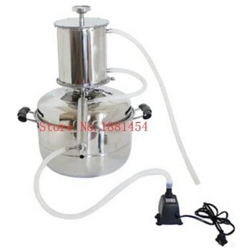 15L Alcohol Stainless Distiller Home Brewing Equipment Distilled Water Steaming Machine