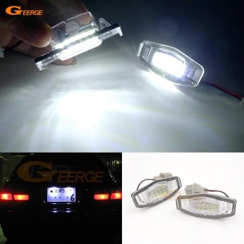 For Honda Legend MK3 1999-2004 Excellent Ultra bright Smd Led License plate lamp light lamp No OBC error car Accessories
