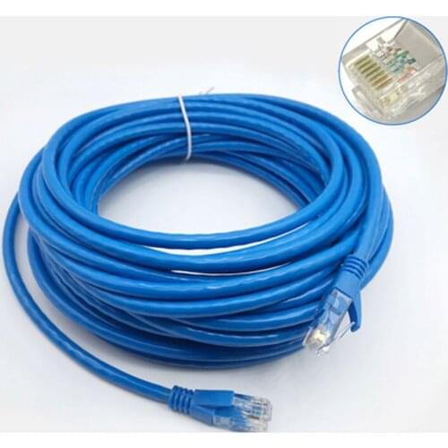 10m 15m 20m 25m Cat5 Cat5e RJ45 Ethernet cable Internet Network patch cable blue male connector ADSL cable