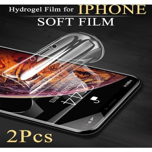 For IPhone 12ProMax Hydrogel Film 12Mini SE 2020 Screen Protector 12Pro 6S 8Plus 7 Plus HD Soft Protective 11 Pro X XR XS Max