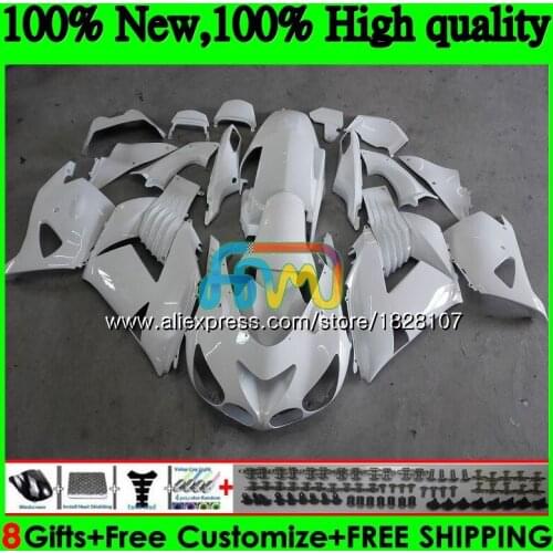 Injection For KAWASAKI ZZR1400 ZX 14R ZX-14R Gloss white 24BS.14 ZX14R 12 13 14 15 16 17 2012 2013 2014 2015 2016 2017 Fairing
