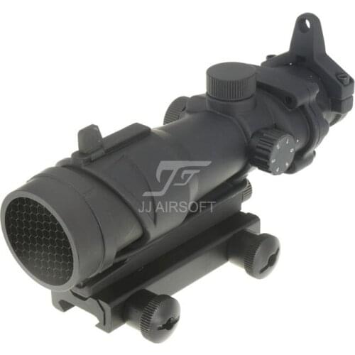 JJ Airsoft ACOG Style 1x32 Red Dot with Killflash / Kill Flash (Black/Tan) FREE,FREE SHIPPING