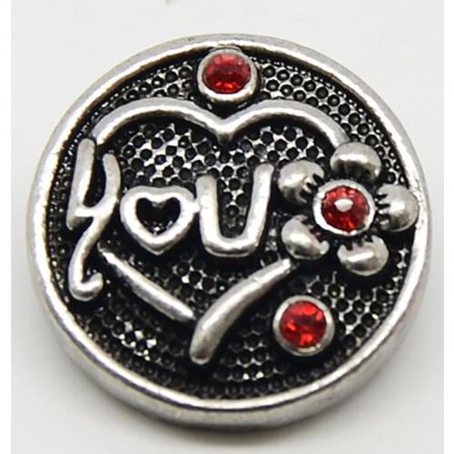 Creative Crystal Charm Snap Button Jewelry For Jewelry Making