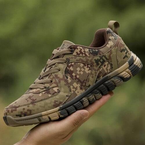Desert Jungle Outdoor Camouflage Shoes Men And Women Running Shoes Non-slip Sneakers Wear-resistant Breathable As Tactical Shoes