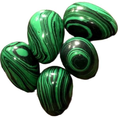 Malachite Quartz Egg Crystal Polished Reiki Healing