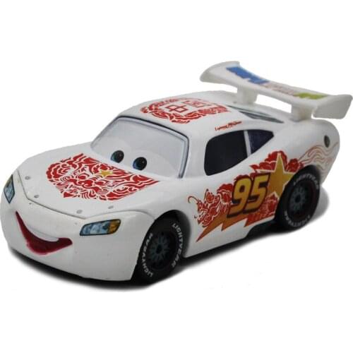 Disney Pixar Cars 2 No.95 Lightning Mcqueen China Pattern Metal Diecast alloy Toy Car model for children 1:55 Brand toys new
