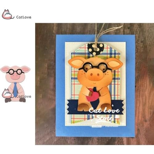Lovely Pig Animal Metal Cutting Dies Stencils For DIY Scrapbooking Paper Card Decorative Craft Dies Embossing Die Cuts New 2019