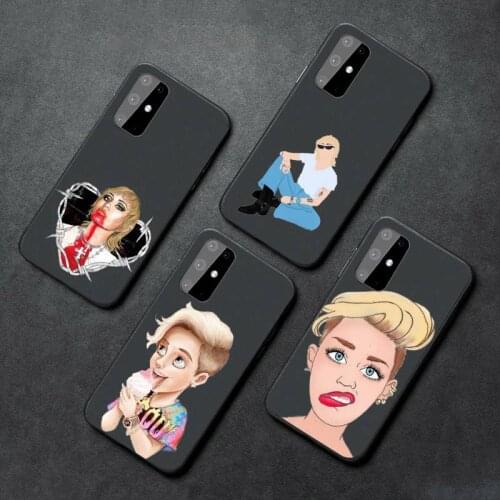 Miley Cyrus cartoon sexy Phone Case For Samsung A21S A32 A51 A52 A71 A50 A12 S10 S20 S21 Plus Fe Ultra