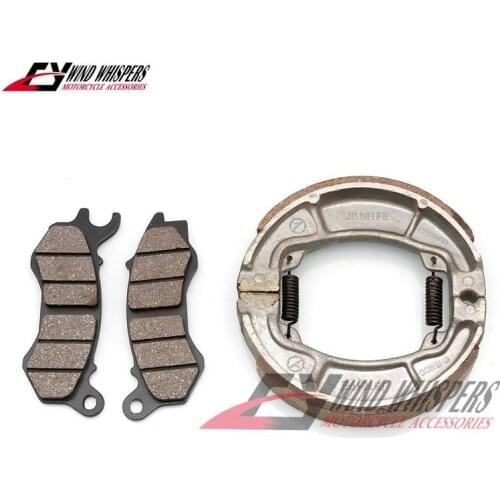 Motorcycle Front Rear Brake Pads Drum Shoe Set For Honda PCX 125 PCX125 2010 2011 2012 2013 Vision NSC110 NSC 110 PCX150 PCX 150