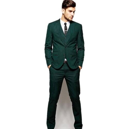 Mens suits custom three-piece groom tuxedo best mens best man wedding mens suit dance
