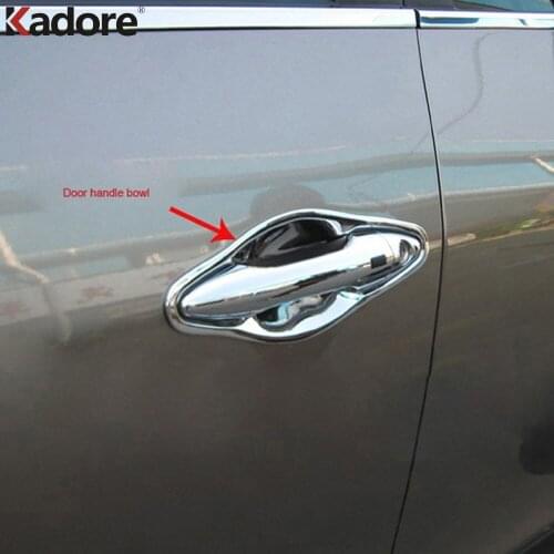 Door Handle Cup Bowl Cover Trim For Hyundai IX35 2009 2010 2011 2012 2013 2014 2015 ABS Chrome Car Styling Accessories 4pcs