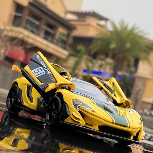 New 1:32 Mclaren P1 Sports Car Car Model Decoration Simulation Alloy Car Model Gtr Racing Version Toy Car Boy Collection Gift