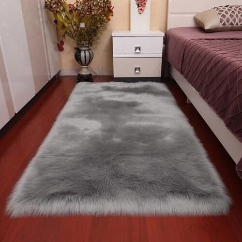 Super Soft Faux Fur Fluffy Rug Floor Carpet for Living Room Bedside Sofa