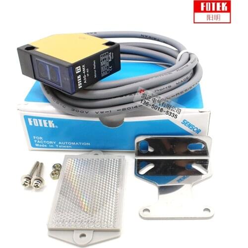 Original FOTEK lens reflective photoelectric switch A3G-4MX + MR-1 induction distance 6M working voltage 20-260VAC / DC