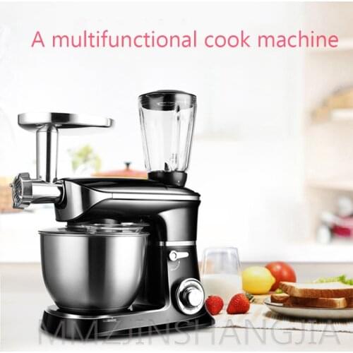Fully Automatic Stand Mixer Blender Juicer Blender Mixer Electric Blender Stainless Steel Food Blender Cake Dough Kneader