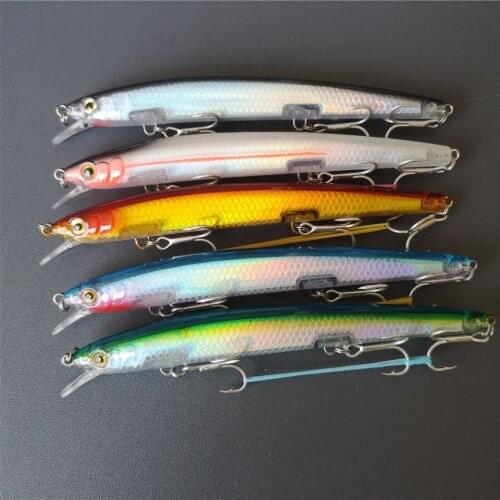 Swolfy 5PCS Popular Minnow Fishing Lure 13cm 16g Floating Hard Wobbler Crankbait 3D Eyes Artificial Bait Trout Pike Carp Fishing