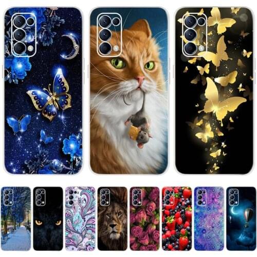 Transparent Tpu Case For OPPO Reno5 5G Case Slim Silicone Bumper Shell For Oppo Reno 5 CPH2145 5G cOVER Reno5 5G Global Fundas