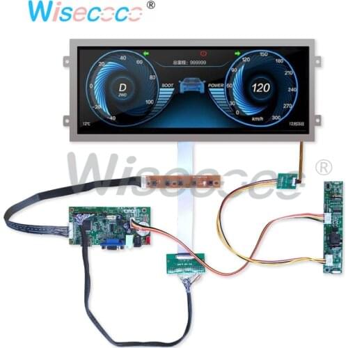 12.3-inch resolution 1920 * 720 display TFT LCD with 40-pin VGA control driver board for automotive instrumentation