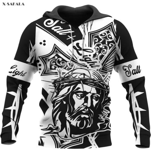 Class Jesus Man Of God Christian 3D Over Printed Hoodie Man Women Unisex Outwear Zipper Pullover Sweatshirt Casual