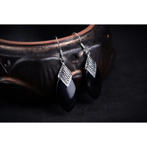 Mujer moda pendientes oorbellen earring 925 STERLING NANTURAL GREEN GEM MARCASITE EARRINGS for women jewelry