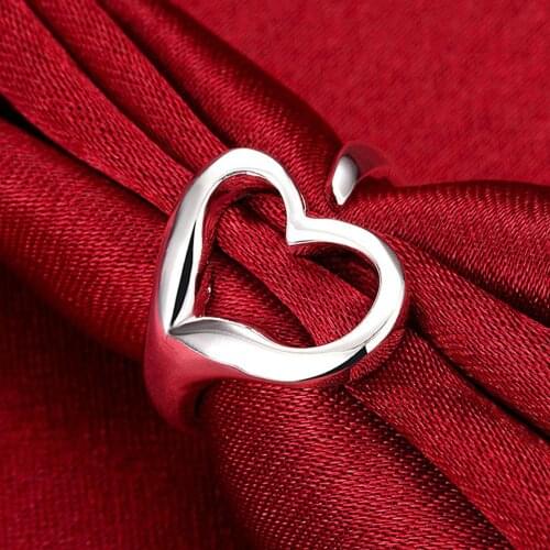 Hot Sale Silver Rings Fashion Jewelry 925 Silver Blue Crystal Zircon Finger Rings for Women Anniversary Gift