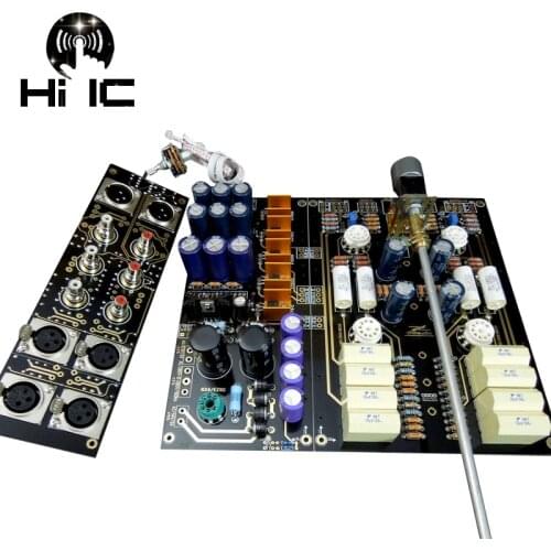 12AU7 Valve Tube Bile Preamp Pre-amp ECC88 American ARC Circuit Tube Pre-Amplifier Stereo HiFi Balanced Bile Preamp DIY KIT