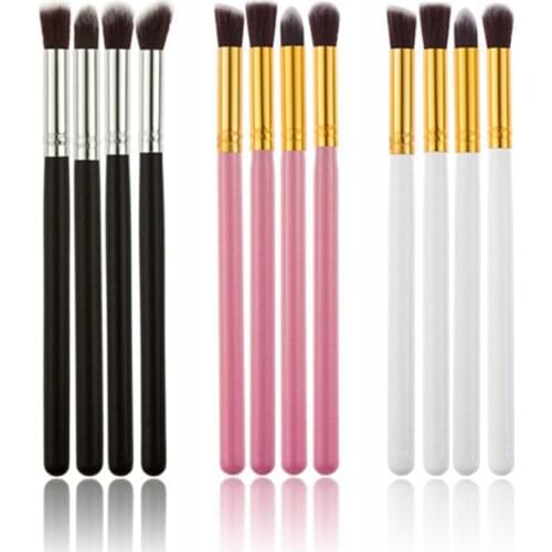 4pcs Makeup Brushes Set Cosmetics Foundation Blending Eye Shadow Loose Powder High Gloss Blush Kabuki Make Up Brush Makeup Tools