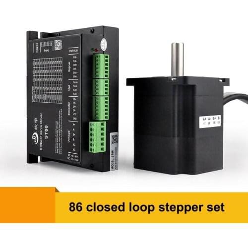 86 closed loop stepper motor driver set ST86 driver + 4NM8NM/12NM encoder motor