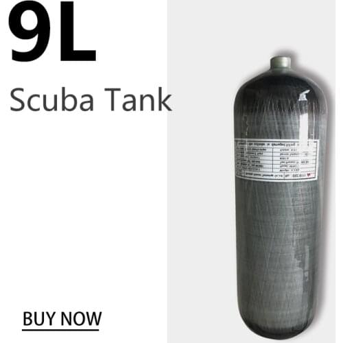 AC1090 9L CE Pcp Air Tank Scuba Diving Tank 30Mpa 4500psi Carbon Fiber Cylinder for Pcp Air Rifle airforce Condor Acecare