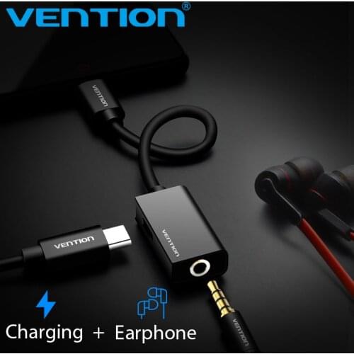 Vention USB Type C 3.5 Earphone Adapter Charger USB C to 3.5mm Jack AUX Adapter for Xiaomi Mi6 MIX2 Huawei Audio Cable