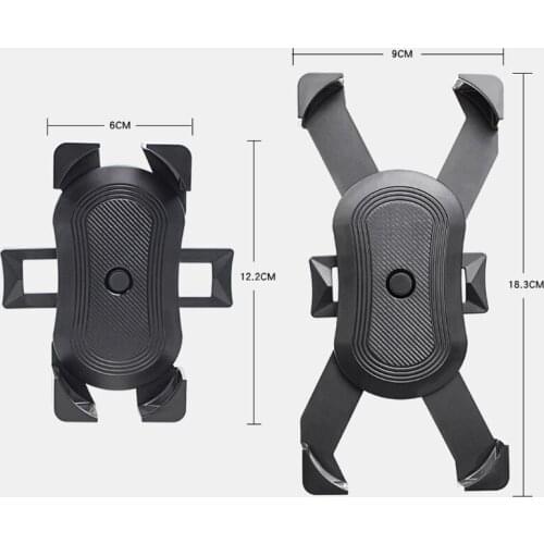Bike Mobile Phone Holder Motorcycle Bicycle Handlebar Cellphone Mount Stand Motorbike Bracket for 4.5 to 7 inch Smartphone