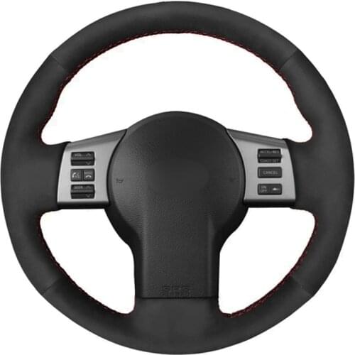 DIY Hand-stitched Black Soft Suede Car Steering Wheel Cover For Infiniti FX FX35 FX45 2003-2008 Nissan 350Z 2003-2009