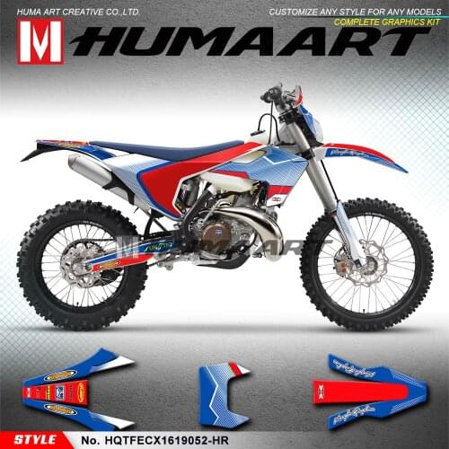 HUMAART Team Sticker Motocross Graphics Kit for TE FE TX FX FS TC FC 125 150 250 300 350 450 501 2016 2017 2018 2019