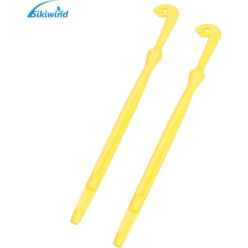 2Pcs Easy Hook Loop Tyer Disgorger Tool Tie Fast Nail Knot Fly Tying Tool Fishing Tackle Boxes Fly Fishing Hook Line Tier Kit