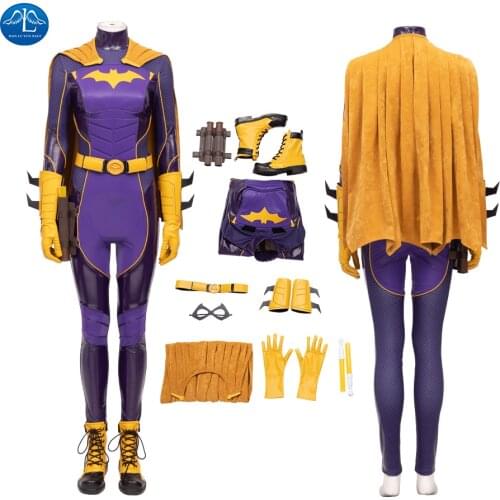 Game Gotham Knights Batgirl Cosplay Costumes Female Woman Superhero Zentai Suit Halloween Bodysuit Adults Halloween Custom Made