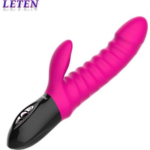 Leten Blowjob Machine Heating Impact Bar for Womens Masturbation Dildo Realistic Adult Toy for Women Clitoris Stimulator Domi