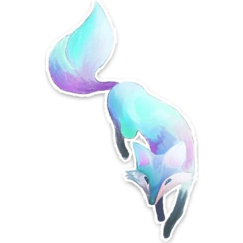 Fashion Wonderful Novelty Animal Fox Car Sticker Waterproof Decal Laptop Suitcase Motorcycle Auto Accessories PVC,16cm*9cm