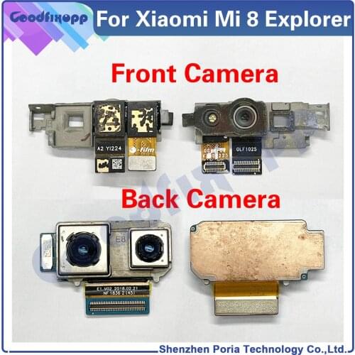 For Xiaomi Mi 8 Explorer Phone Rear Camera Modules Back Camera Front Camera Big small Camera For Xiaomi Mi8 Explorer Replacement