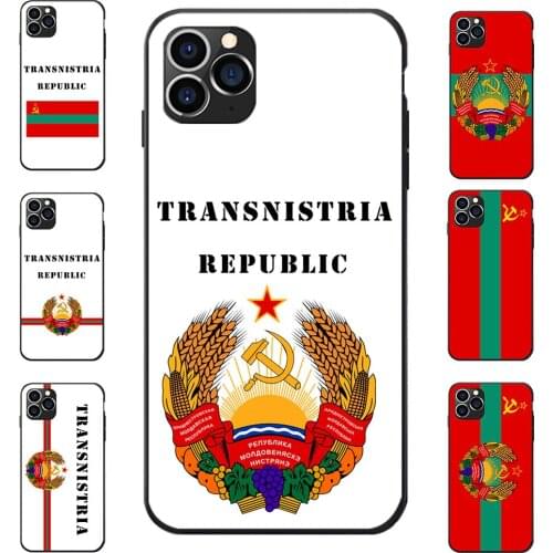 For Samsung Galaxy A20 50 70 M20 30 S7 S8 S9 S10 LITE Edge PLUS NOTE Pridnestrovian Moldavian Flag Map Soft TPU Phone Cases