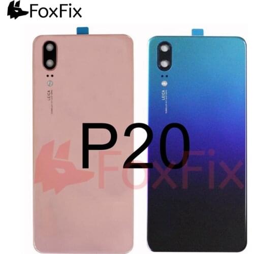For Huawei P20 Back Battery Glass Cover+Camera Lens EML-L09 EML-L29 Rear Housing Door Case Panel for Huawei P20 Back Cover