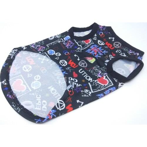 Pet Dog Clothes For Small Dogs Dollar print Spring summer Puppy Cat Cotton T-shirt cool Vest Pet Clothing Chihuahua Pug Shirts