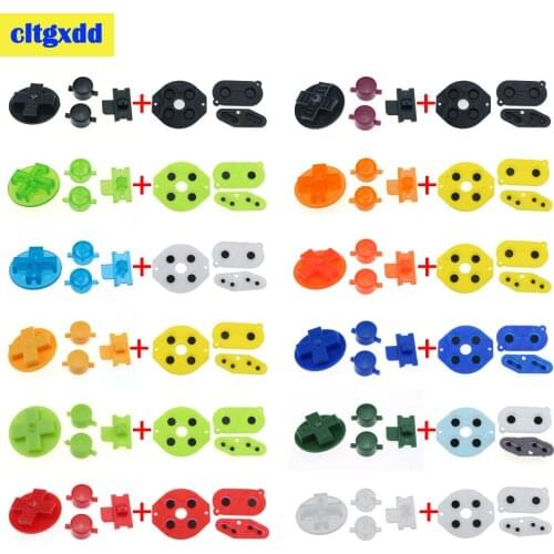 Rubber Conductive Button A B D pad Silicone Start Select Keypad & DIY Buttons Set For Gameboy Classic GB Controller Repair parts