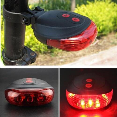 LED Bicycle Taillight Bike Laser Lights Mountain Road Night Safety Warning Flashing Lamp 7 Modes Super Bright Tail Rear Light