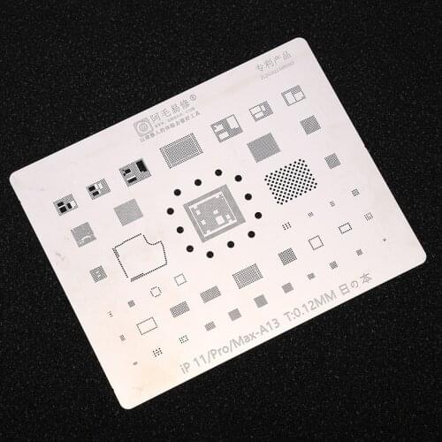 BGA Reballing Stencil for iPhone 11/Pro/Max A13 CPU IC Chip Solder Tin Plant Net