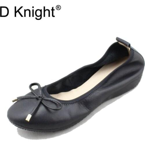Womens Casual Genuine Leather Shoes Woman Loafers Slip-On Female Flats Moccasins Ladies Driving Shoe Bowtie Mother Footwear Red