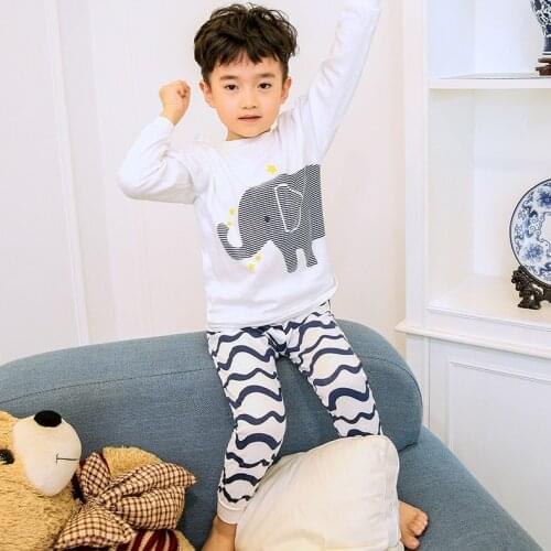 Spring Baby Boys Girls Cotton Sets Childrens Clothes Long Sleeve T Shirts+Pants 2pcs Suit Set for Kids Boys Printed Clothing