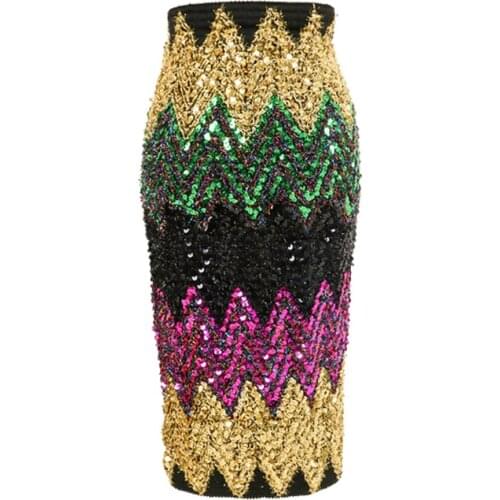 Vinieer Knitted Pencil Skirts