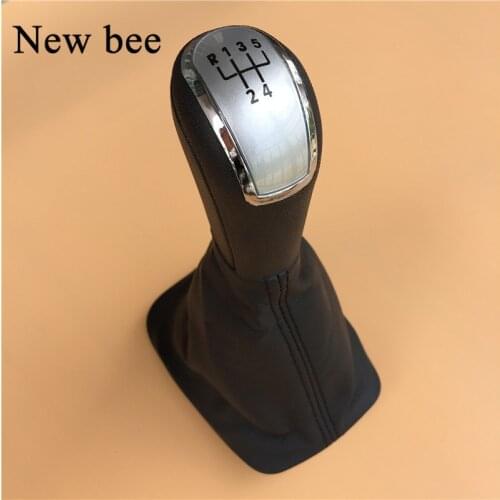 Car Gear Shift Knob Lever Stick Handball Head Gaiter Boot Cover Collar For Skoda Fabia 2001 2002 2003 2004 2005 2006 2007