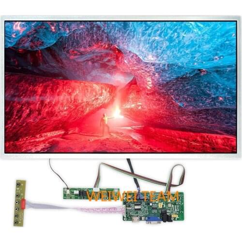 Wisecoco 21.5 inch 1920x1080 FHD LCD Monitor Computer Display IPS Screen Lvds Vga Controller Board Earphone 300 Nits