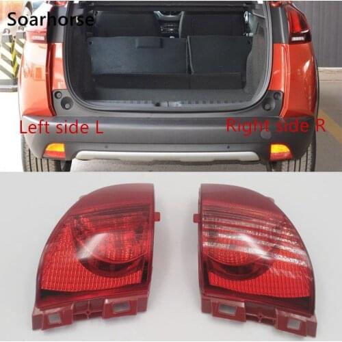 Soarhorse Car Rear Fog Lights For Peugeot 2008 308cc For Citroen C3XR C3-XR Tail Brake Lamp
